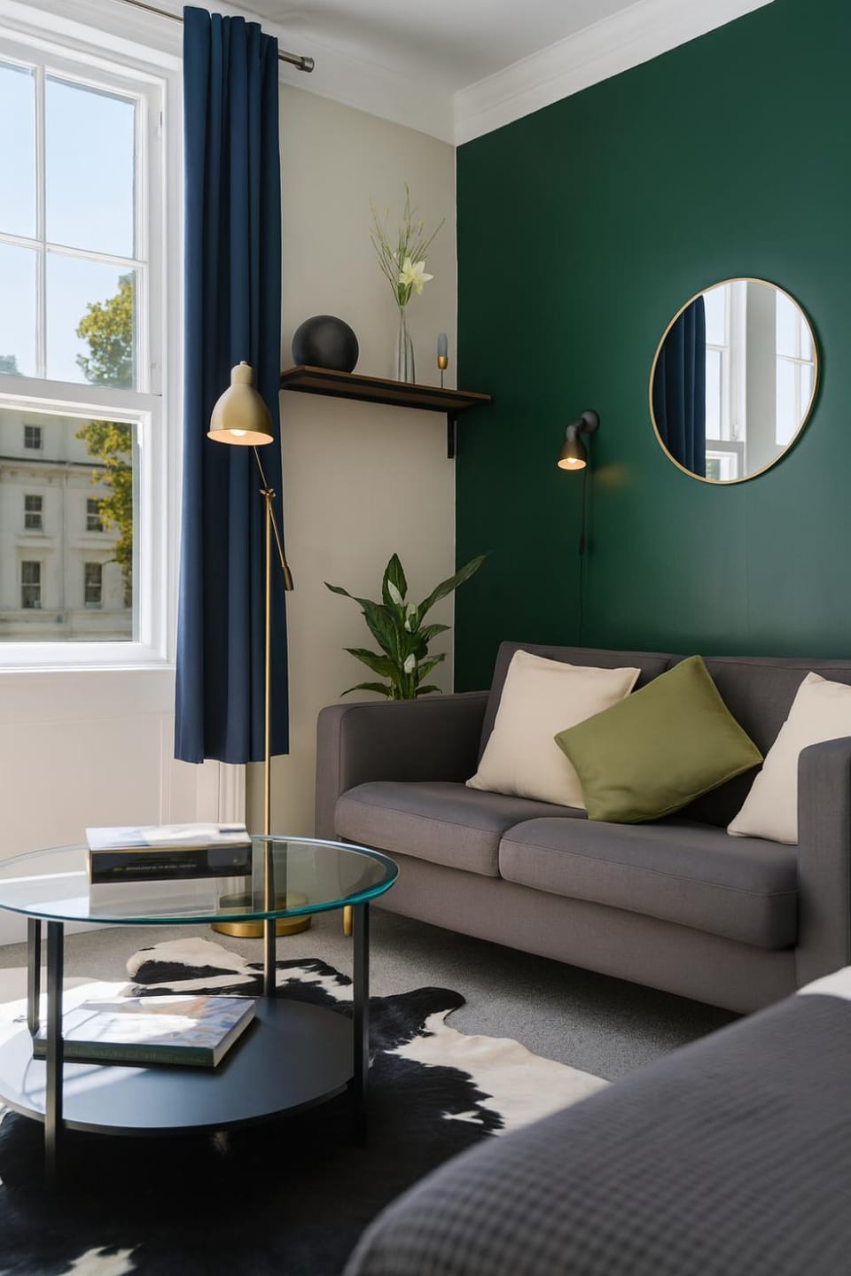 Bed, Living room, Photo of the whole room, Seating area, Bedroom