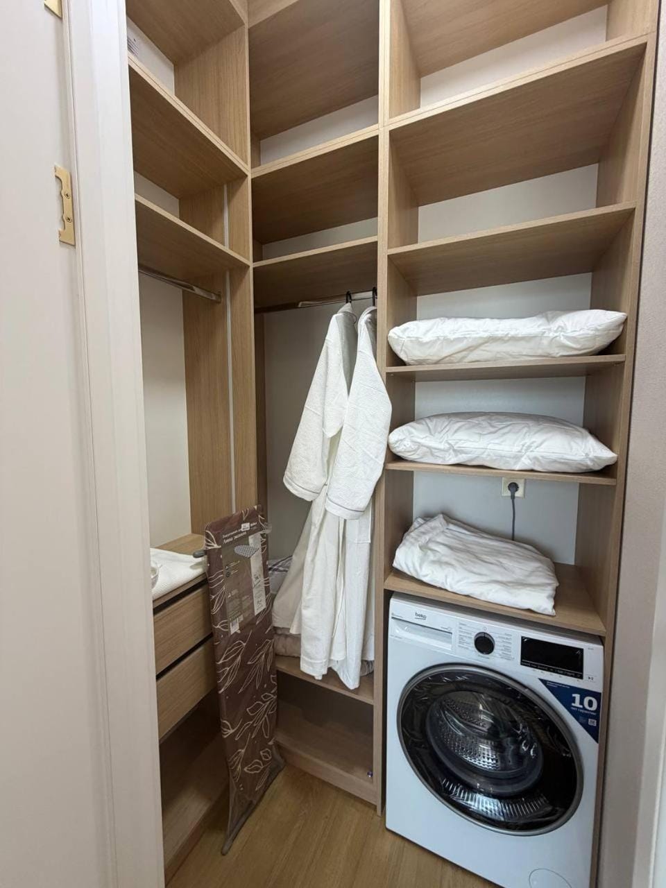 wardrobe, washing machine, dryer