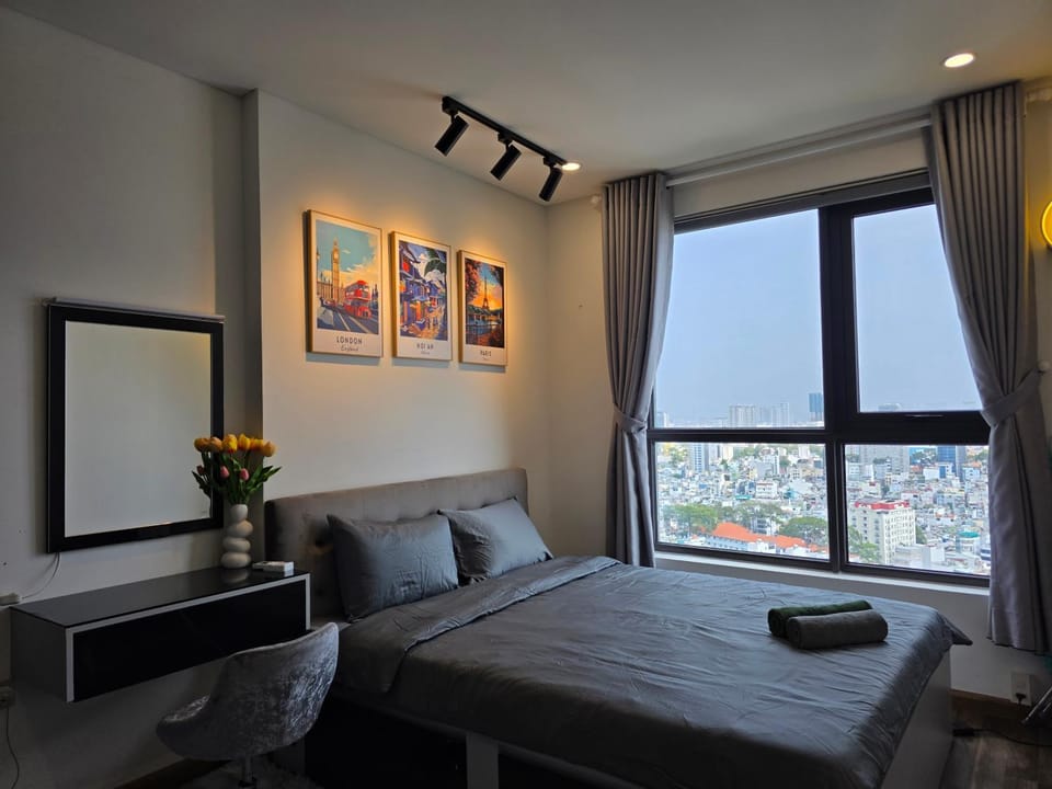 Bed, Photo of the whole room, Bedroom, hair dresser