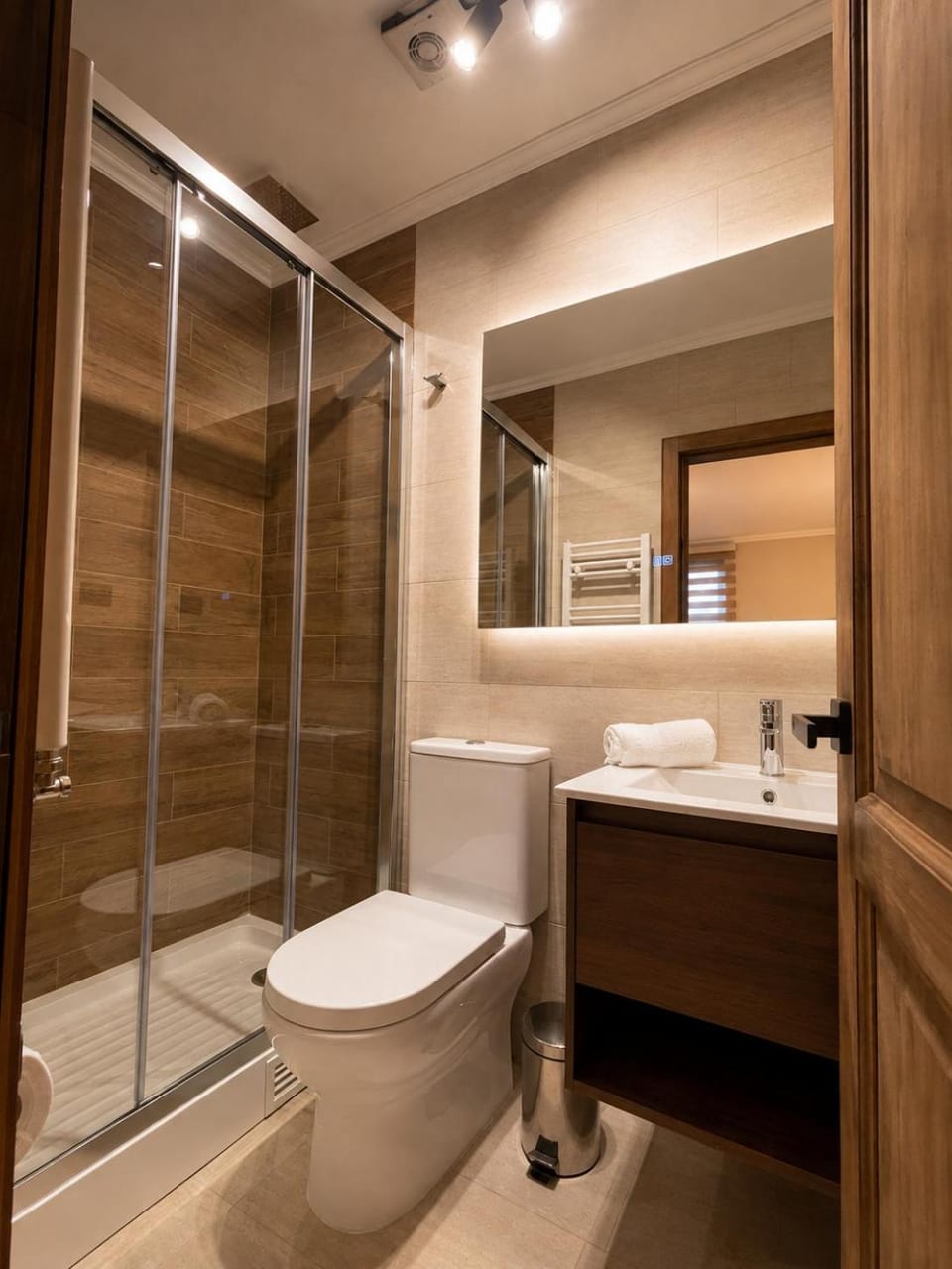 Shower, Toilet, Bathroom, towels