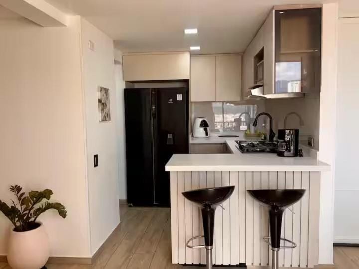 Lujo y confort frente clínicas con AC y Balcón Apartment in Floridablanca
