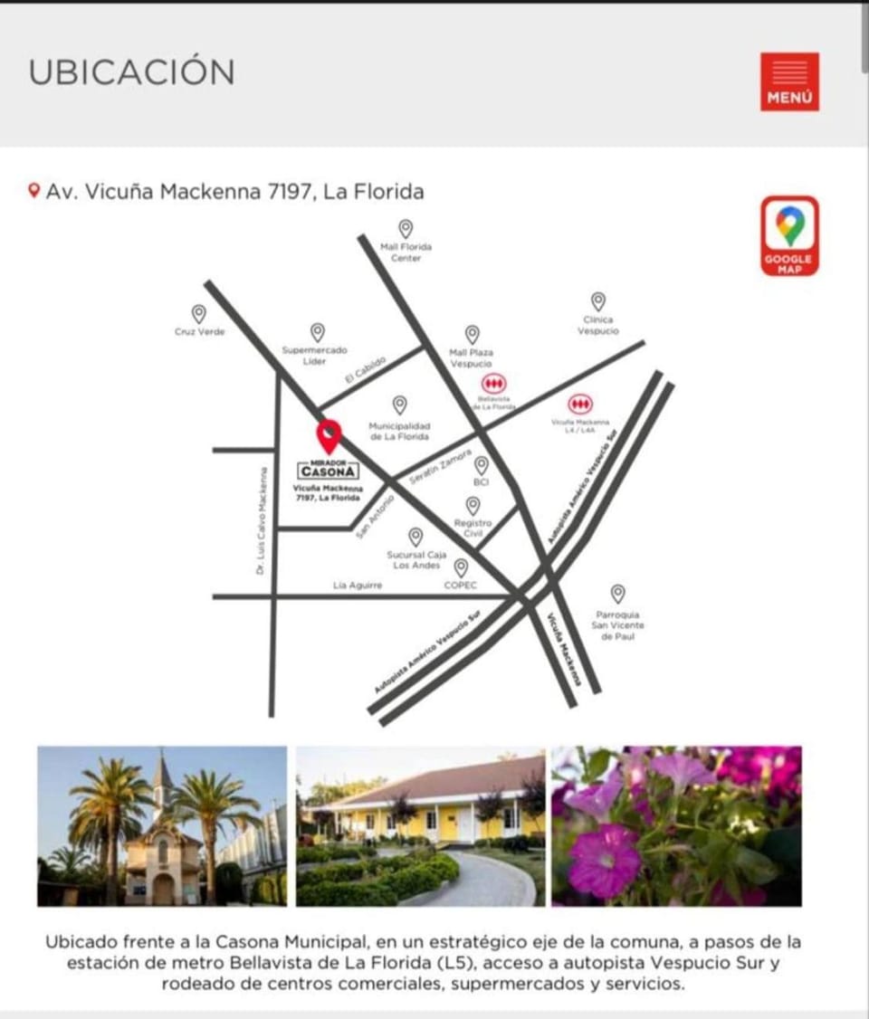 Moderno Estudio a pocos pasos del metro y del Mall Plaza Vespucio Apartment in Santiago