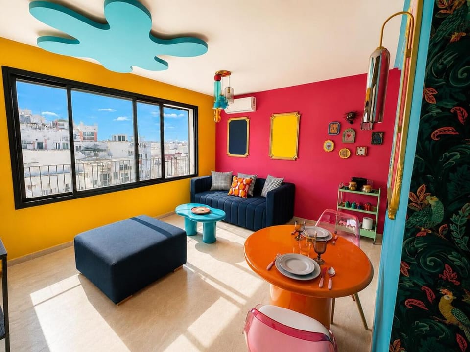 Unique Chic Design - Ziraoui-Bourgone - Central Casa - Open View Apartment in Casablanca