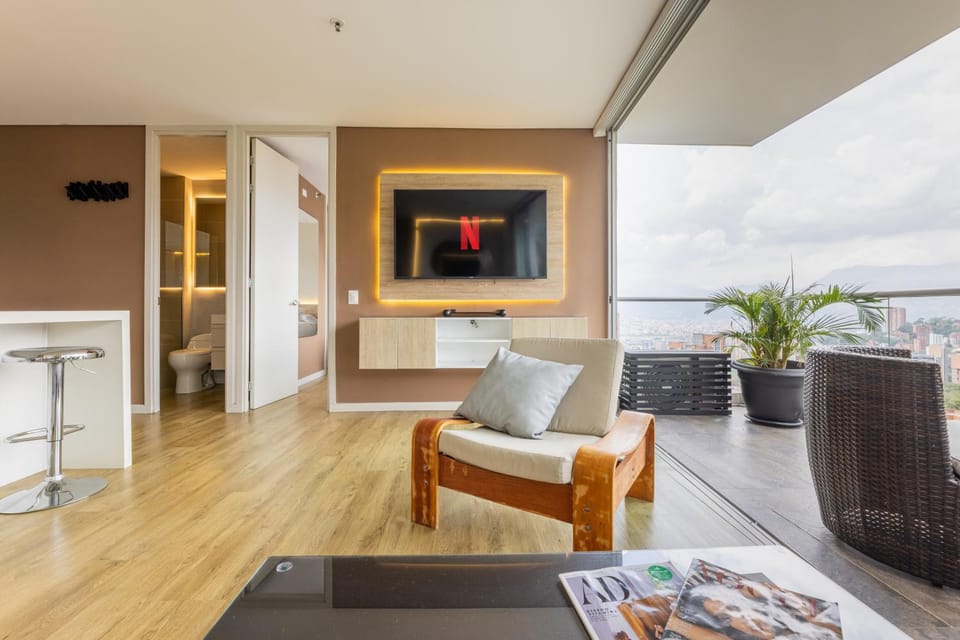 TV and multimedia, View (from property/room), Balcony/Terrace, Living room, Seating area