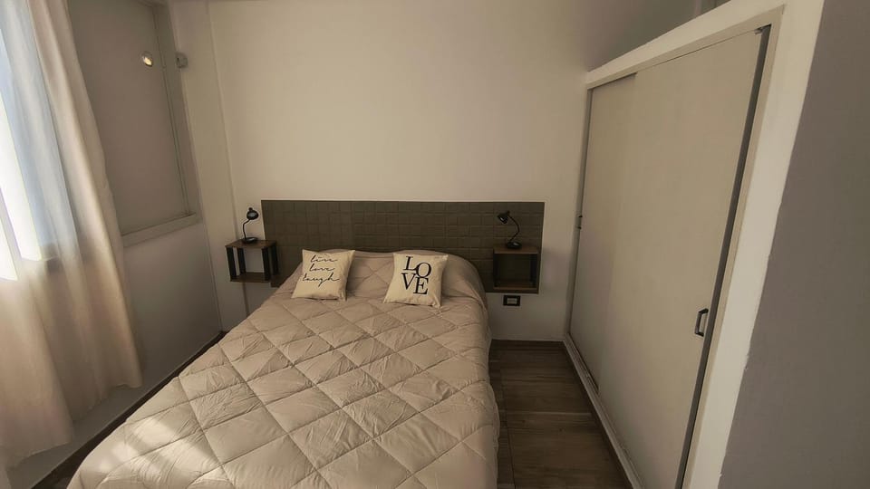 Bedroom, towels, wardrobe