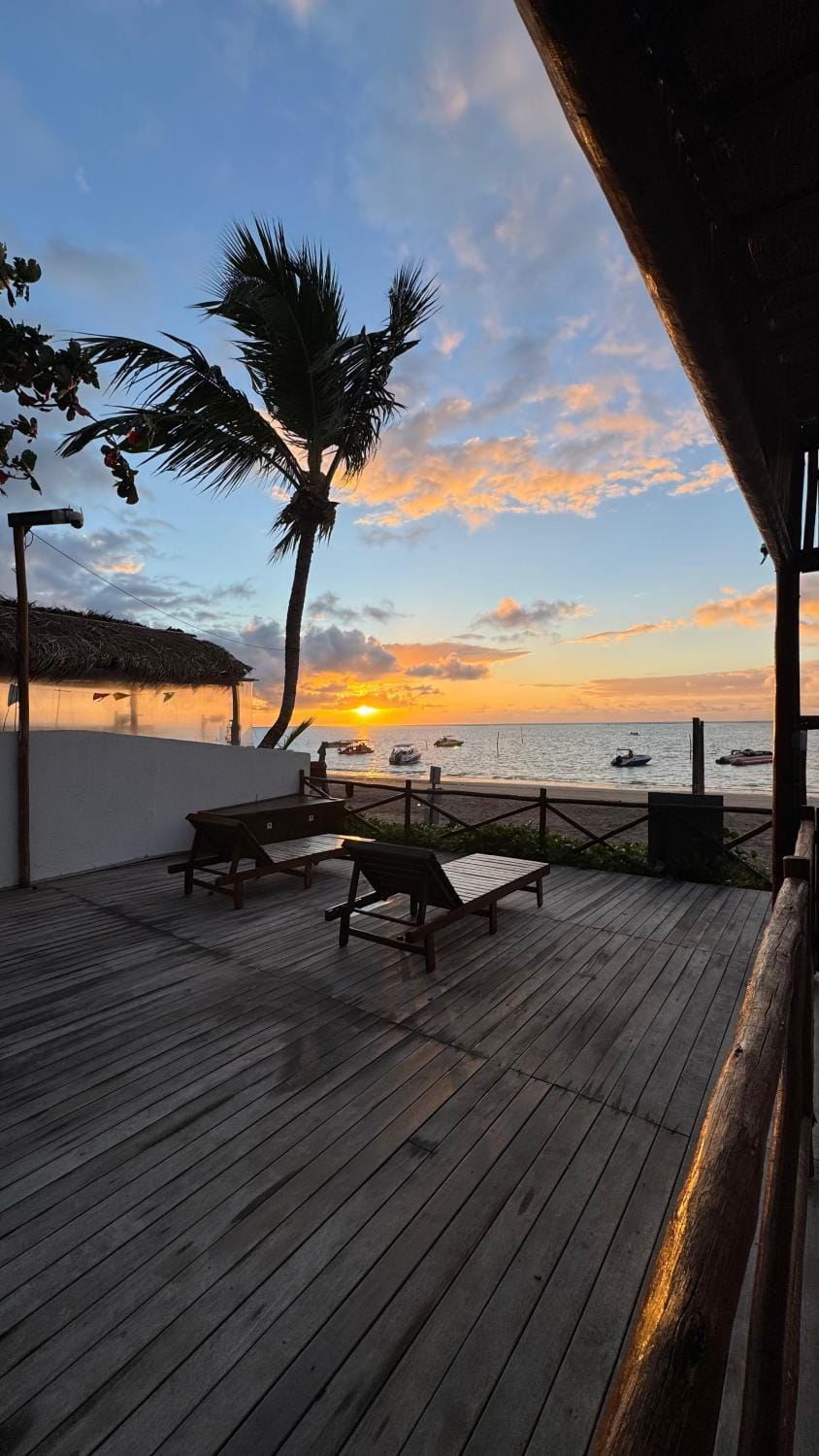 Day, Beach, Sea view, Sunrise