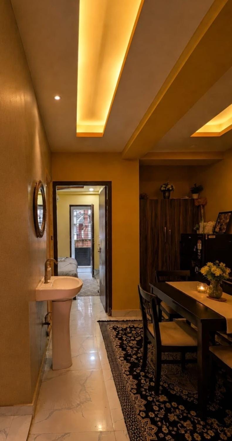 House of green flag Apartment in Kolkata