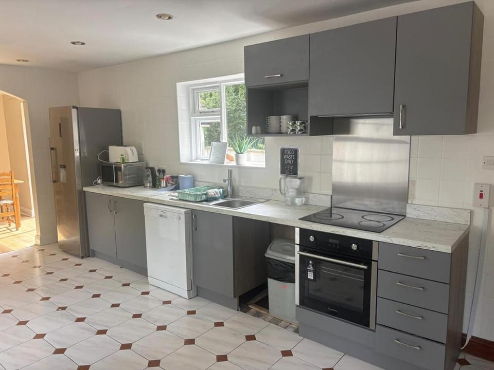 Kitchen or kitchenette, dishwasher, toaster