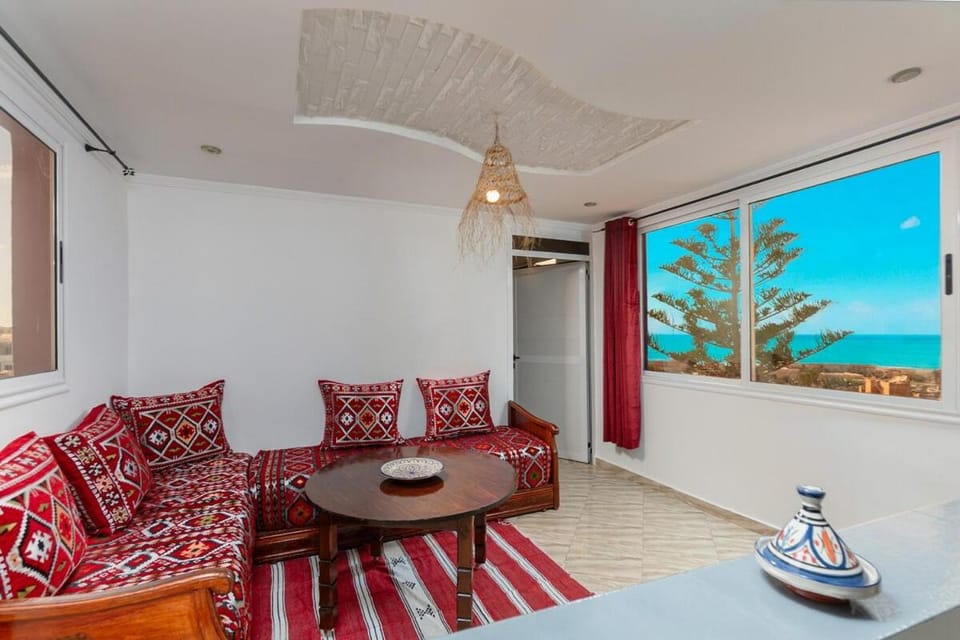 Moroccan Charm, Terrace Sea View Apartment in Souss-Massa