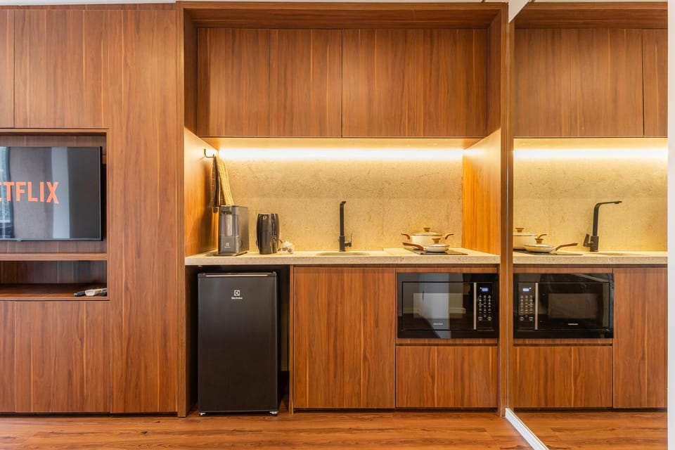 Apê Luxuoso Pinheiros, Sala com cozinha e Quarto Apartment in Sao Paulo City