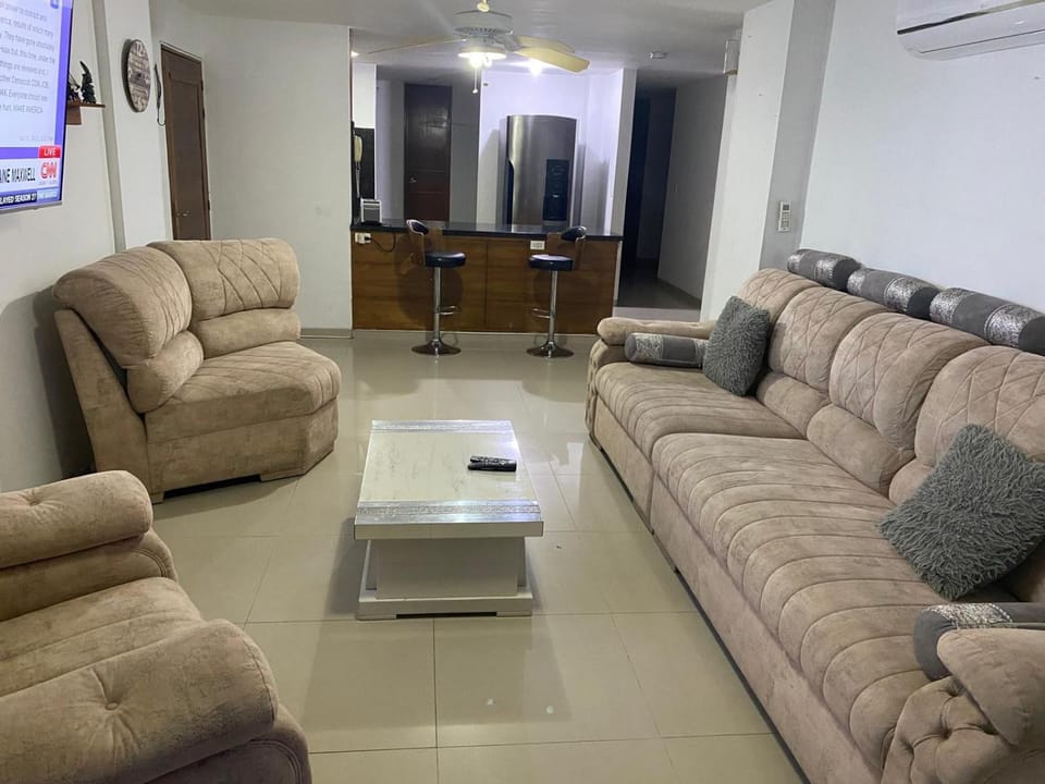 Living room, air conditioner