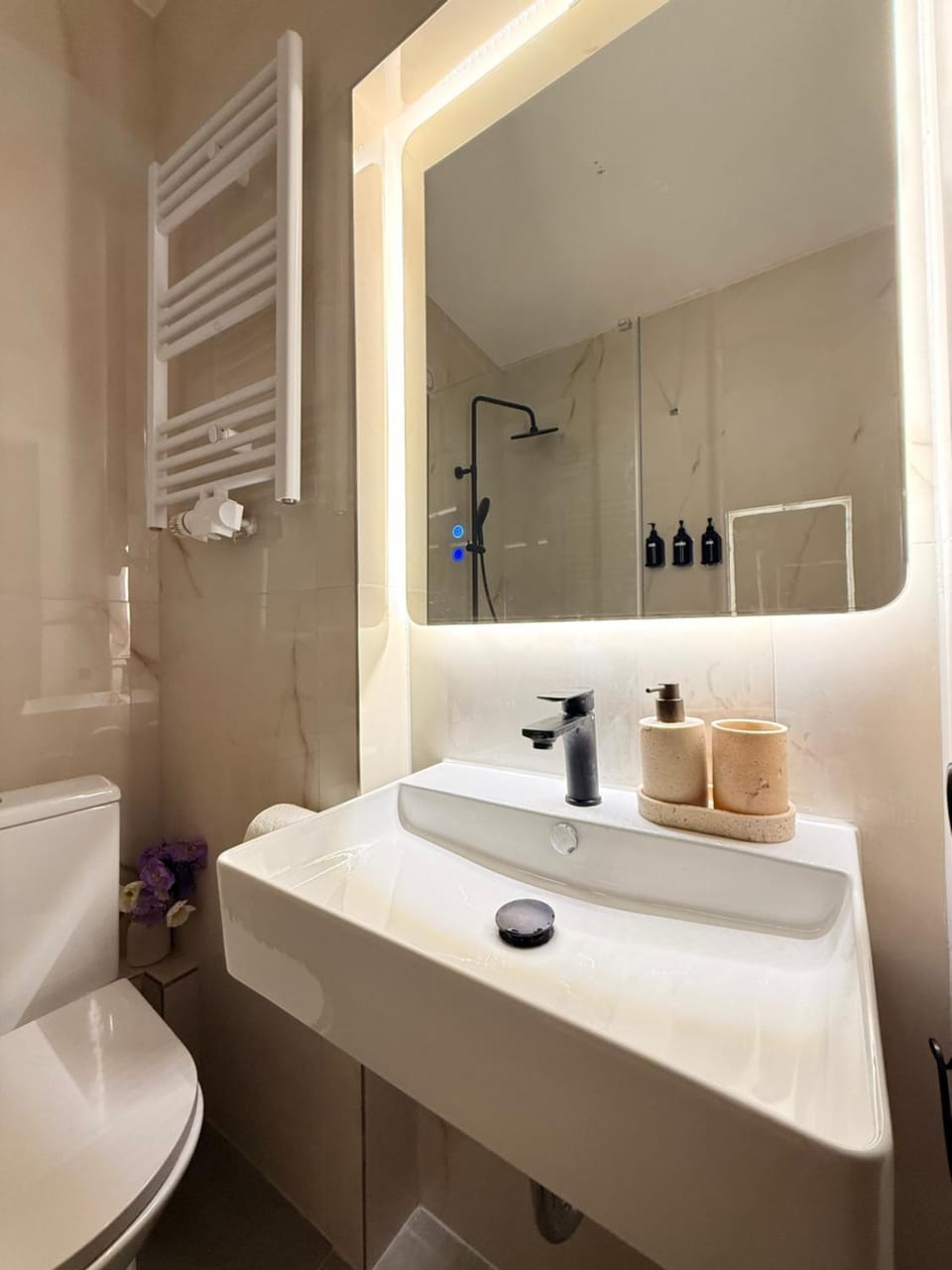 Shower, Toilet, Bathroom, hair dryier