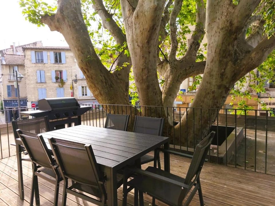 Le Mistral, appartement climatisé intramuros avec terrasse , proche palais des papes et pont d'Avignon Apartment in Avignon