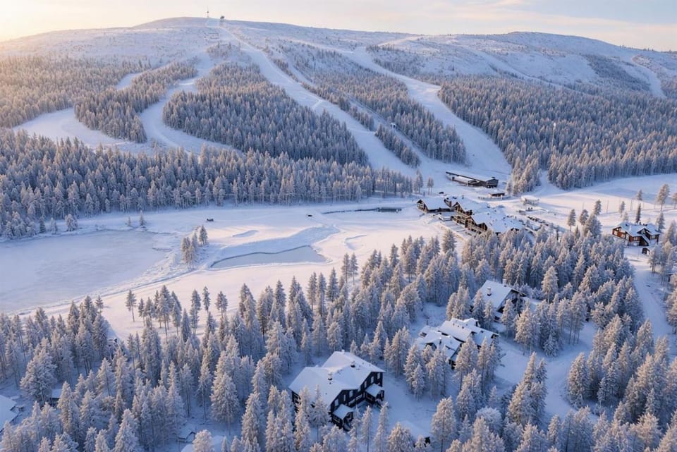Natural landscape, Bird's eye view, Winter