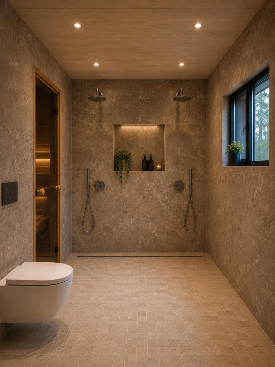 Shower, Toilet, Sauna