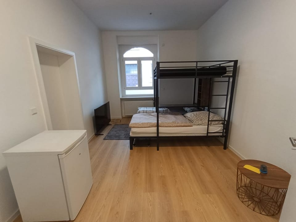 Photo of the whole room, Bedroom, bunk bed, wardrobe
