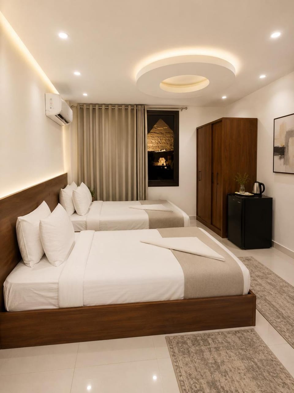 Bed, TV and multimedia, Living room, Photo of the whole room, Seating area, Bedroom