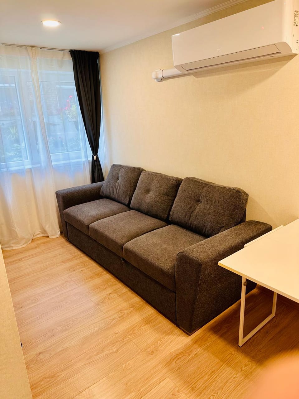 Living room, Seating area, air conditioner