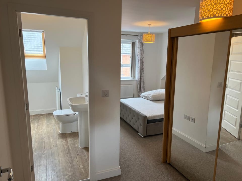 Toilet, Bed, Bedroom