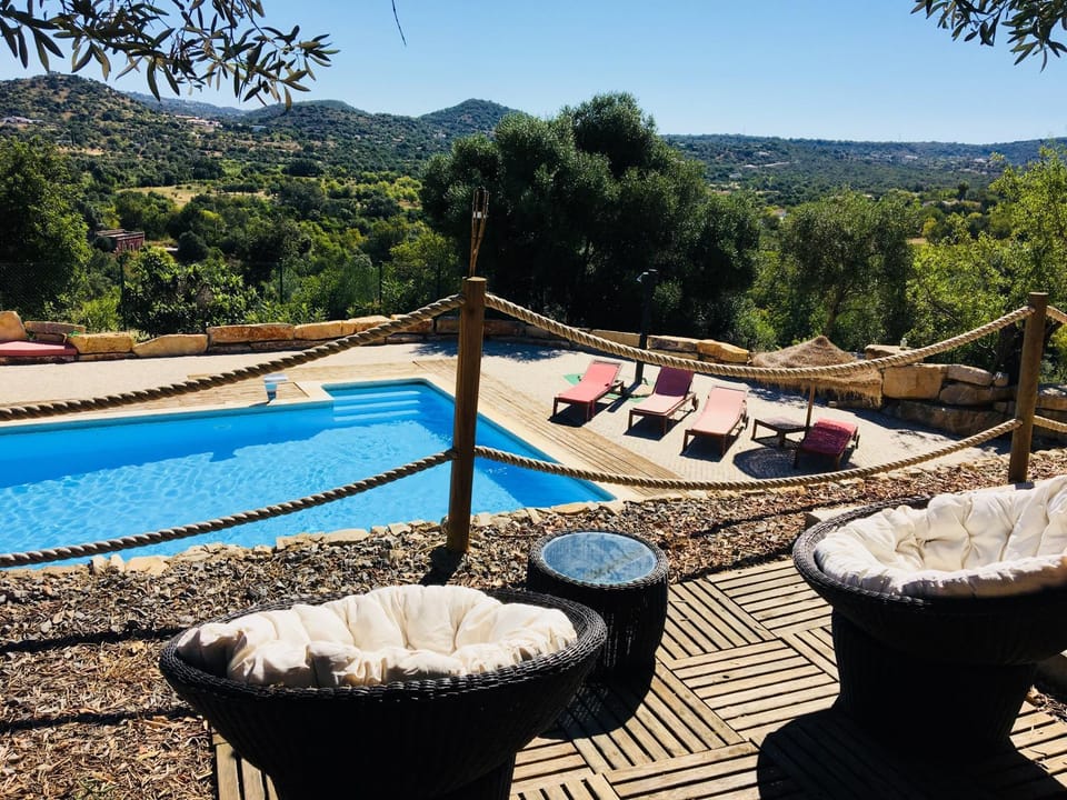 Patio, Day, Natural landscape, Place of worship, Garden, Balcony/Terrace, Garden view, Mountain view, Pool view, Swimming pool