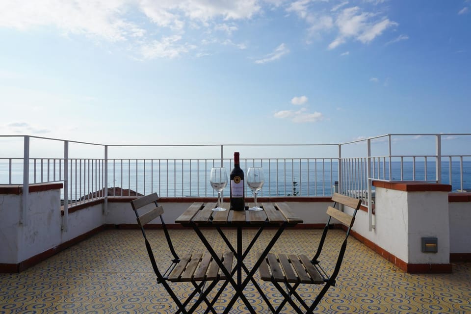 Natural landscape, View (from property/room), Balcony/Terrace, Sea view