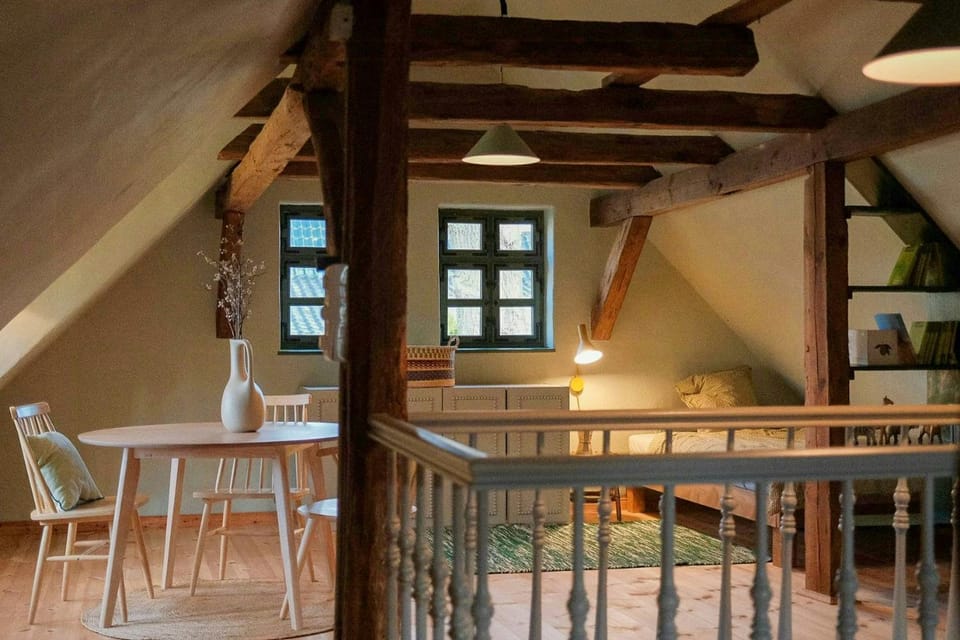 Half-timbered house from 1850 in Schorfheide House in Wandlitz
