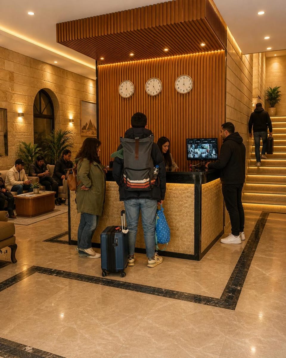 Property building, People, Lobby or reception, group of guests