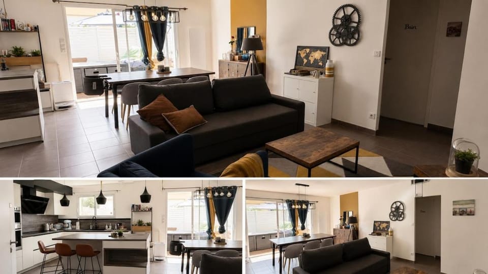 TV and multimedia, Kitchen or kitchenette, Living room, Seating area, Dining area