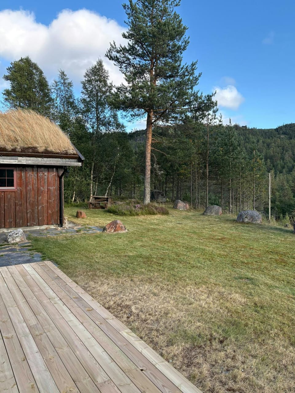 Cabin by Lofjell with ski tracks from the door Cabin in Viken, Norway