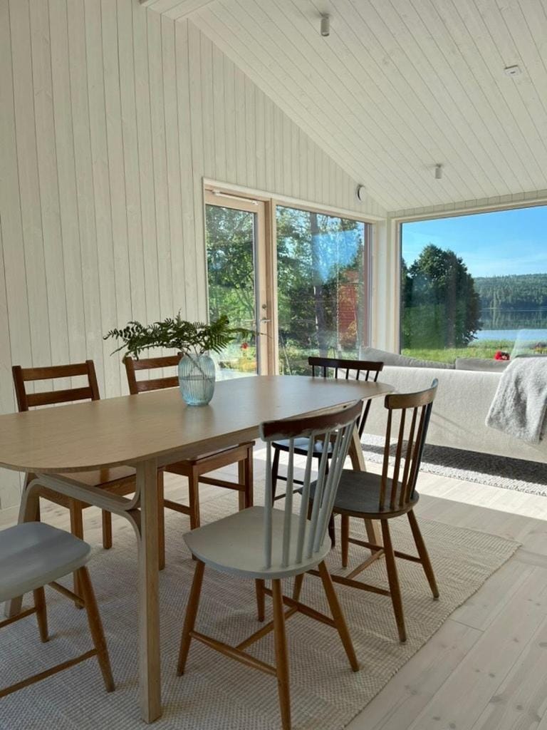 Bright summer house by Klocksjon in Ramkvilla House in Sweden