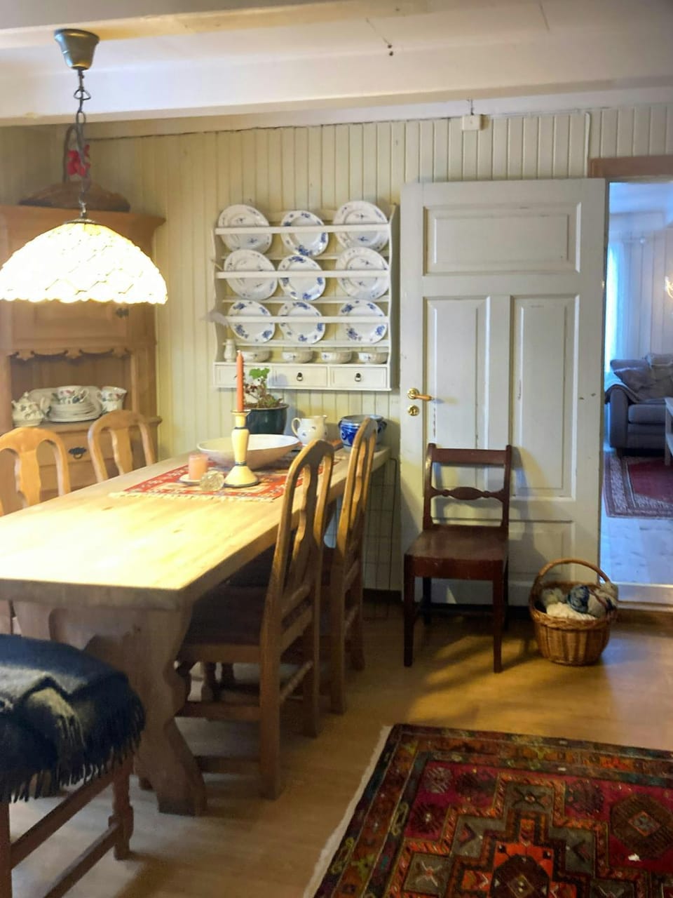 Timber house from 1600s in historic mining village House in Viken, Norway