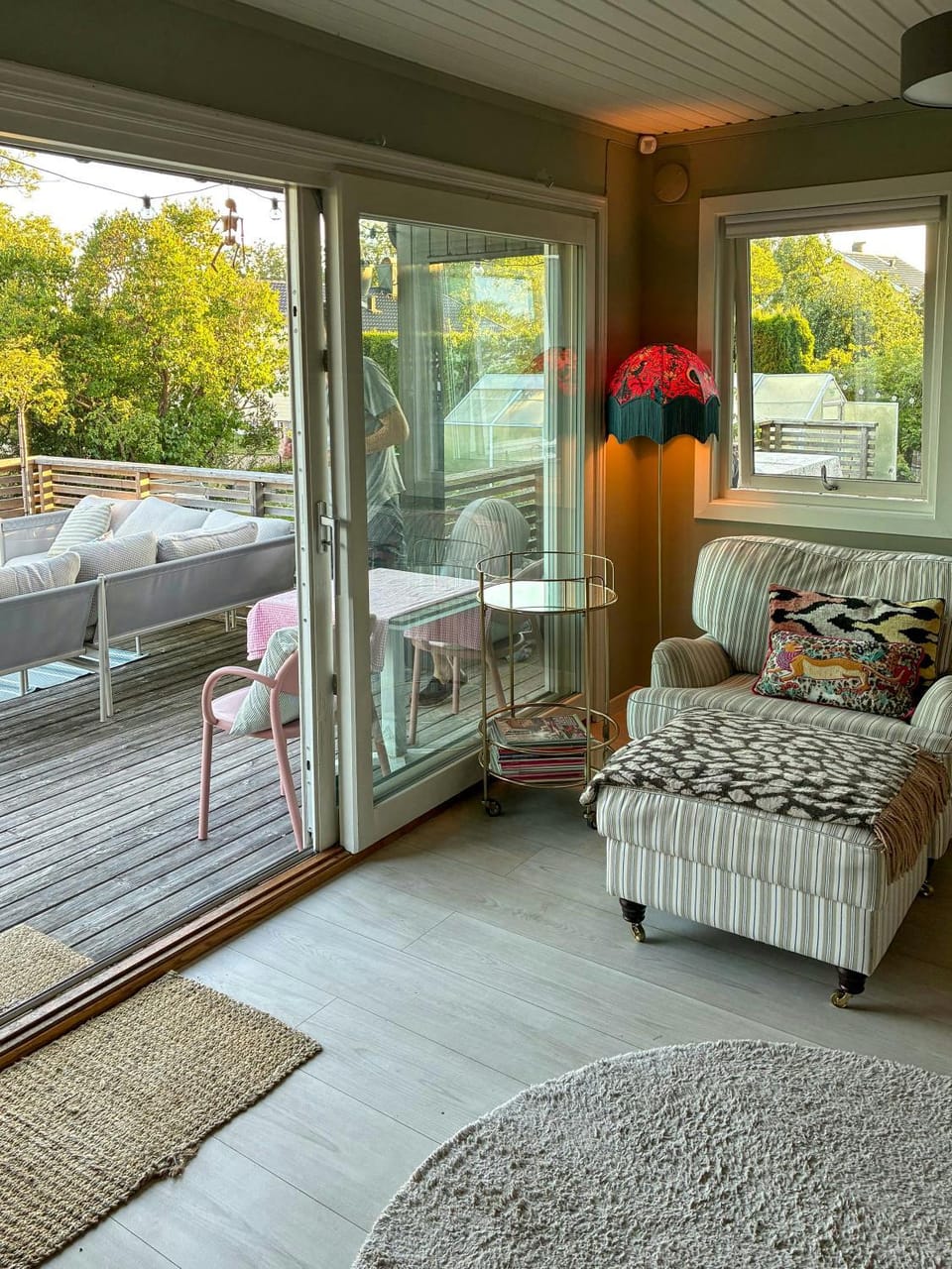 Colourful home with lush garden on Jeloy House in Viken, Norway