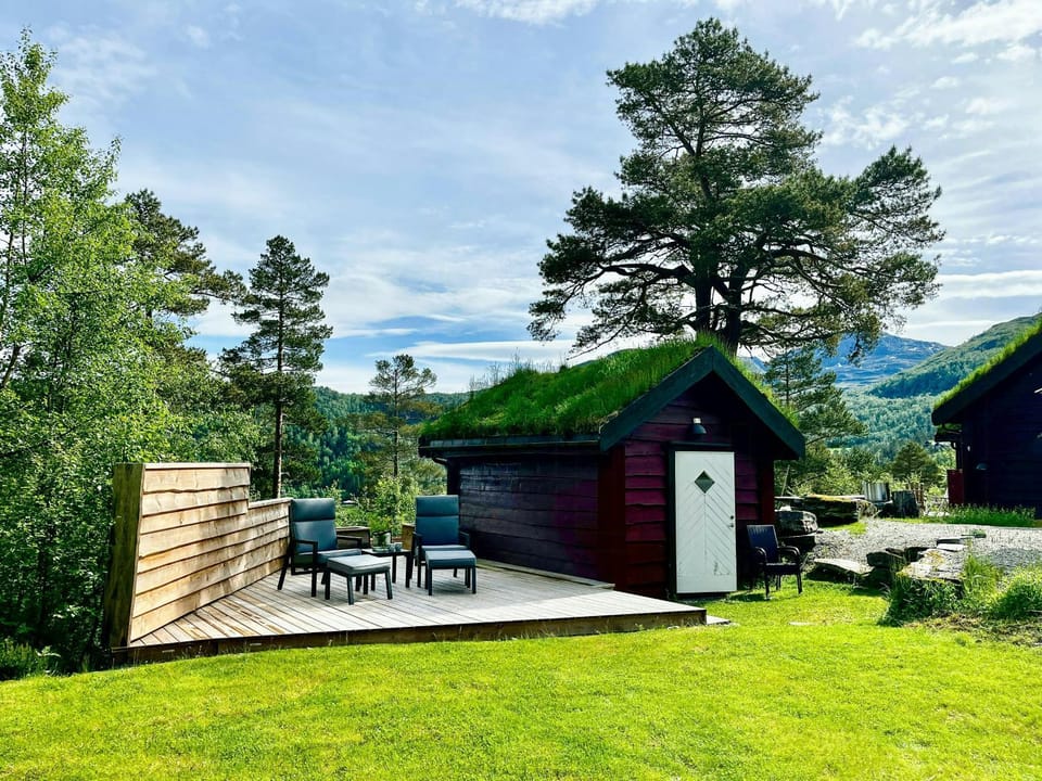 Cabin near Maldalsmountain with terraces Cabin in Rogaland