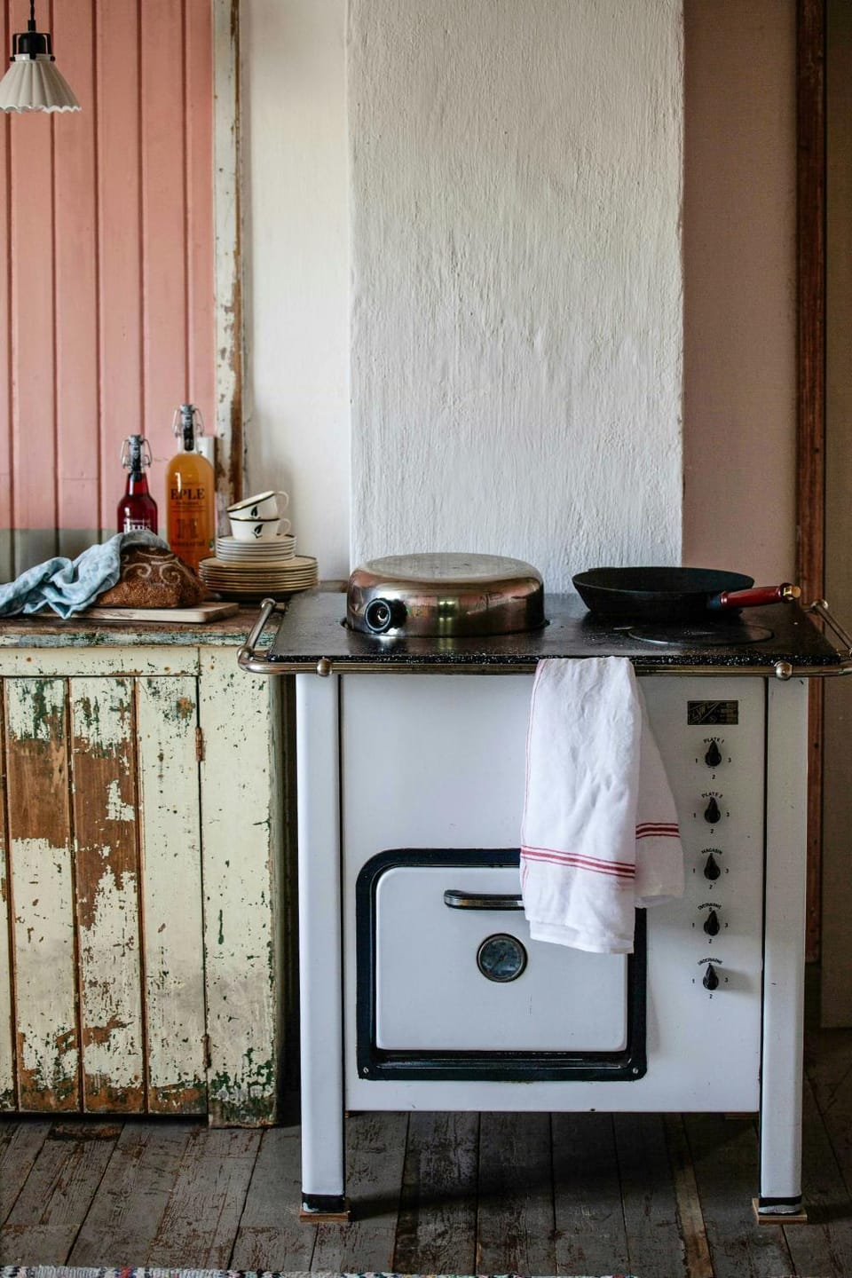 Restored smallholder's house from 1864 on Helgoya House in Viken, Norway