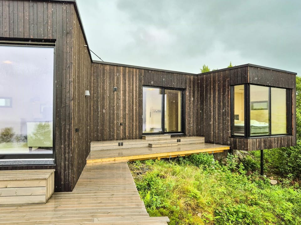 Architect-designed cabin with fjord views Cabin in Vestland