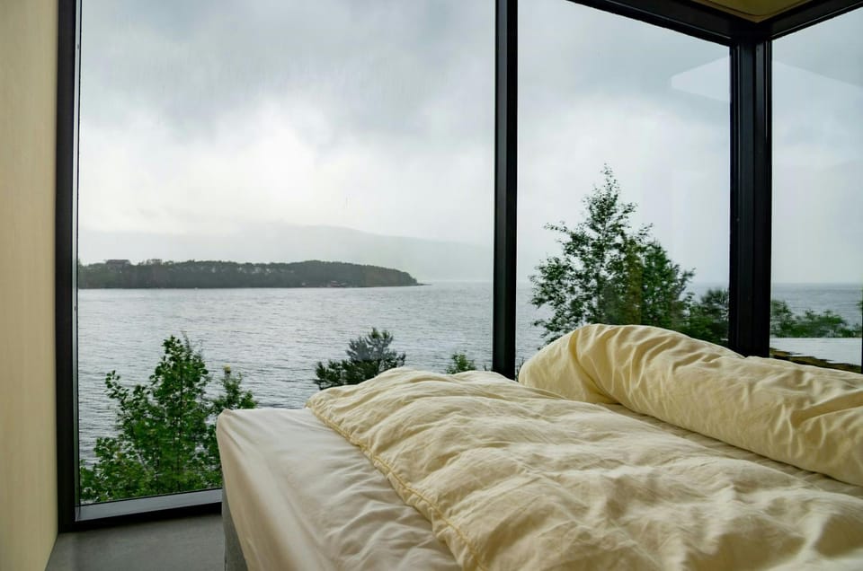 Architect-designed cabin with fjord views Cabin in Vestland
