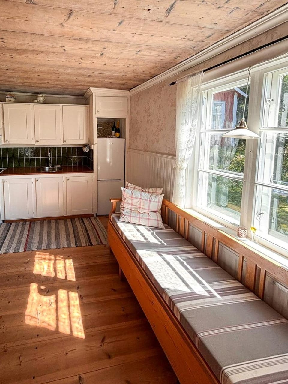 1800s timber house by the river in Gastrikland House in Sweden