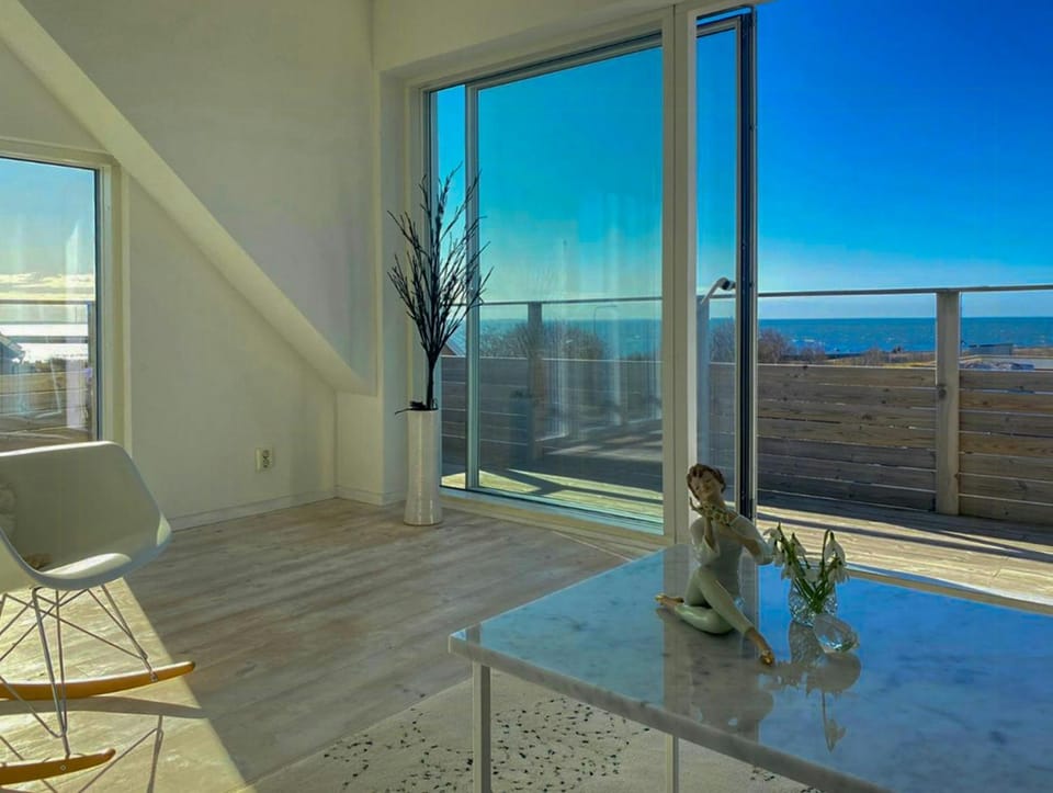 House with sea view and pool in Hoganas House in Skåne County