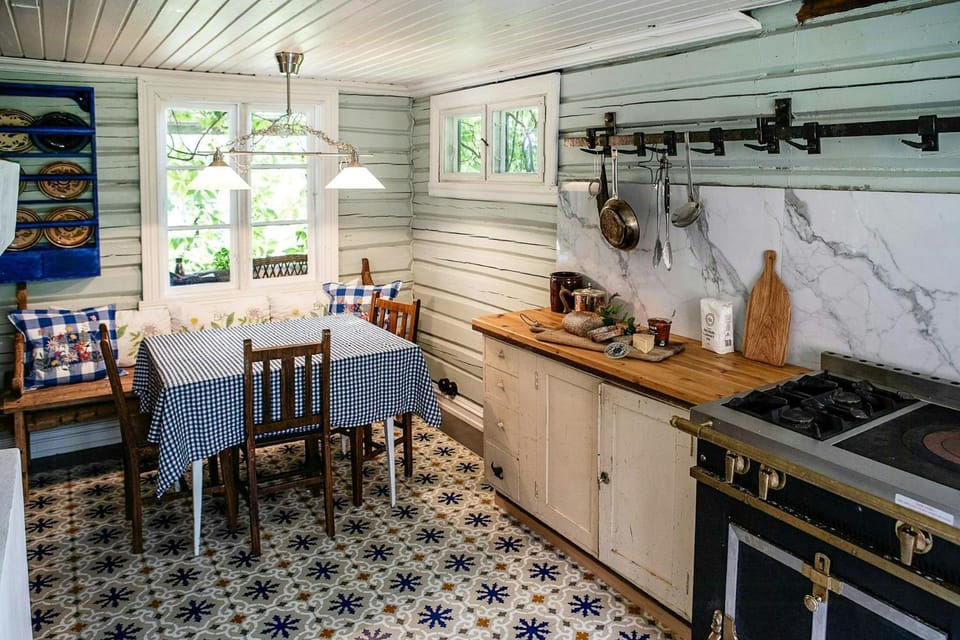 Summerhouse from 1908 with private beach House in Viken, Norway