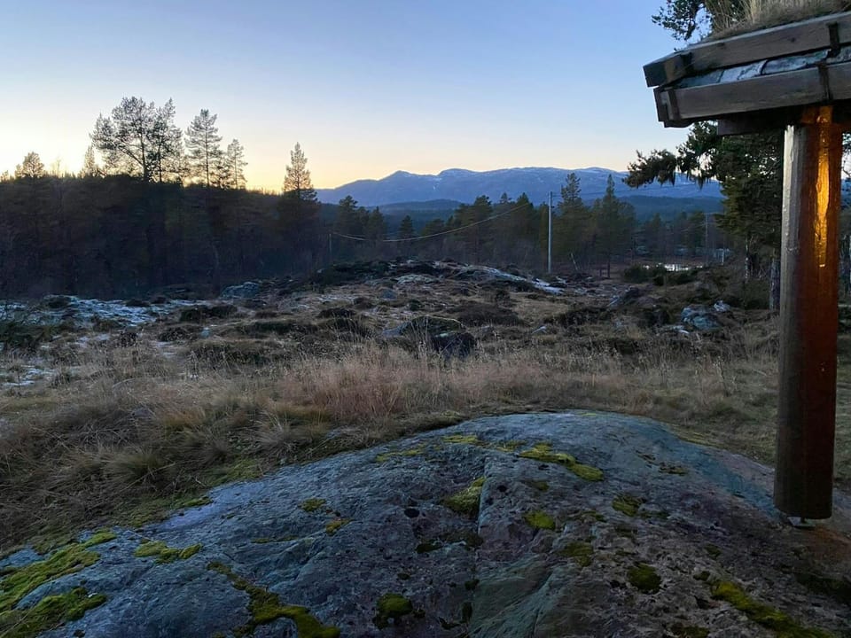 Secluded cabin with views of Raulandsfjell Cabin in Viken, Norway
