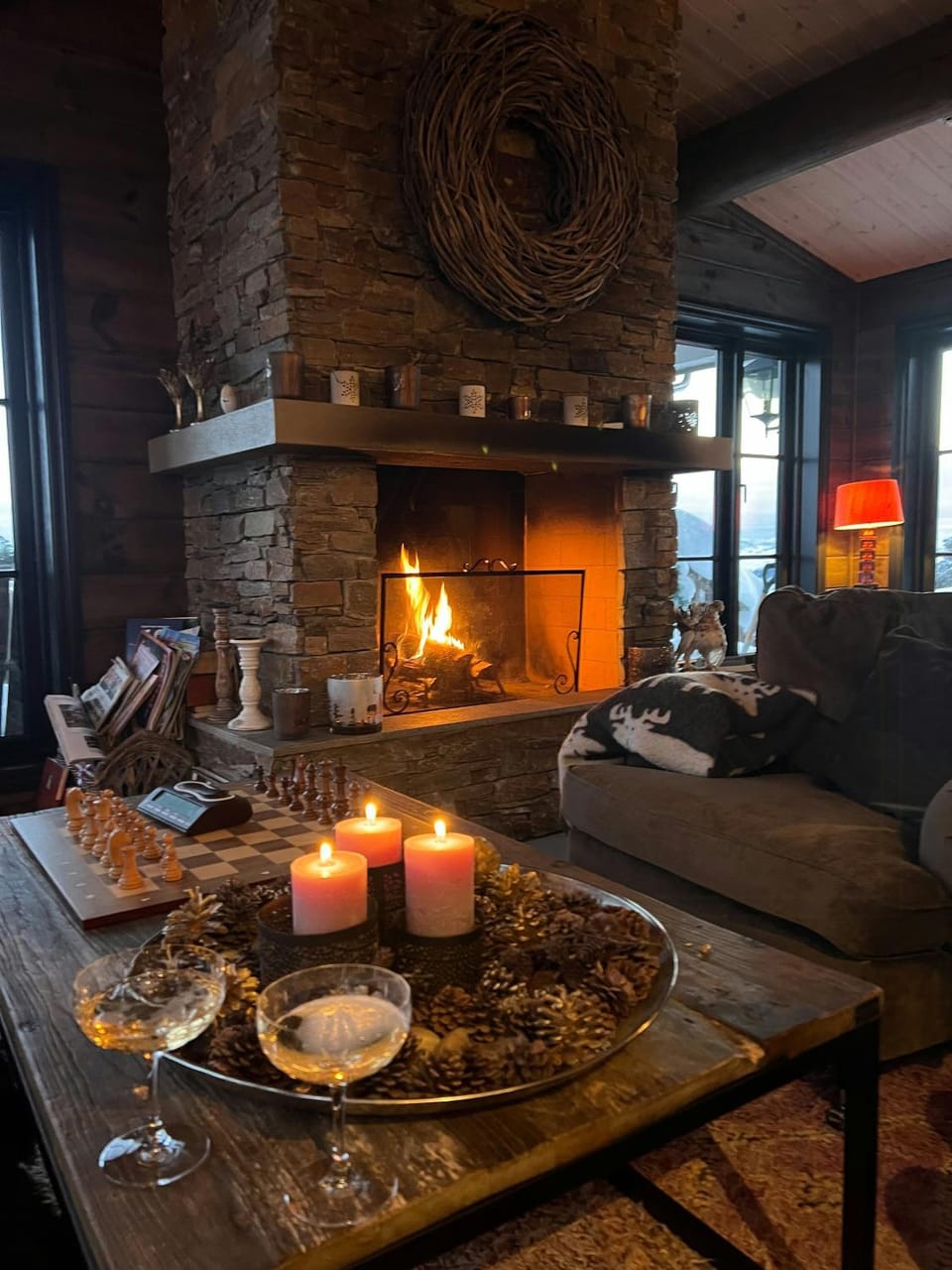 Luxury mountain cabin with hot tub and ski trails Cabin in Viken, Norway
