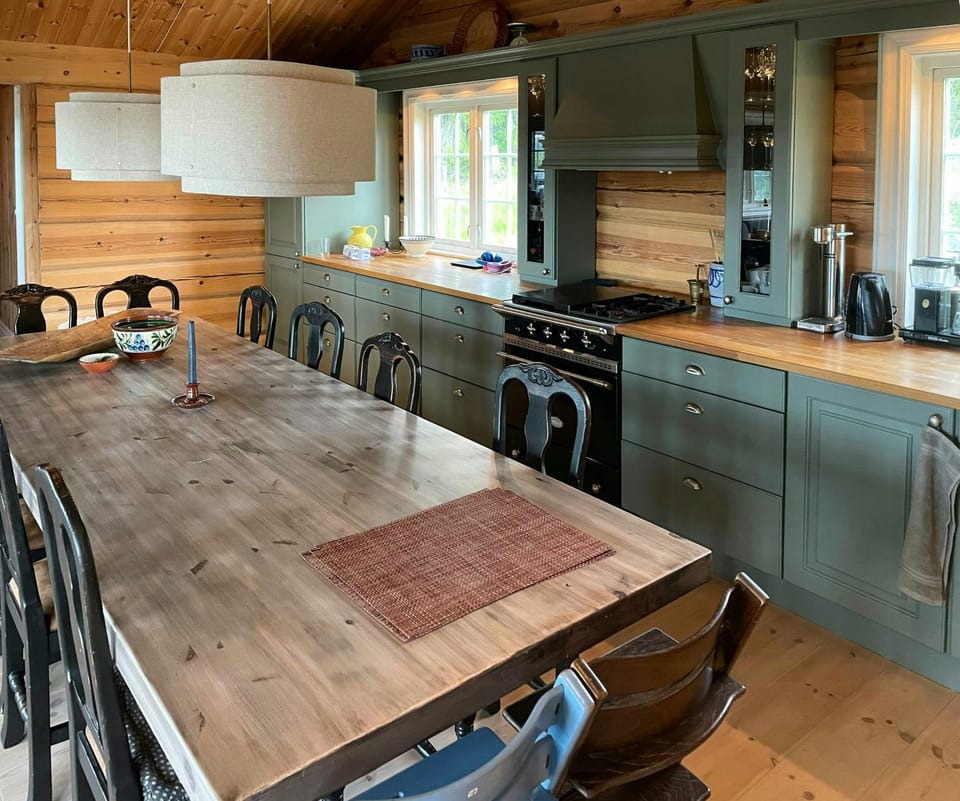 Log cabin with views of Lake Svansettjonni Cabin in Viken, Norway