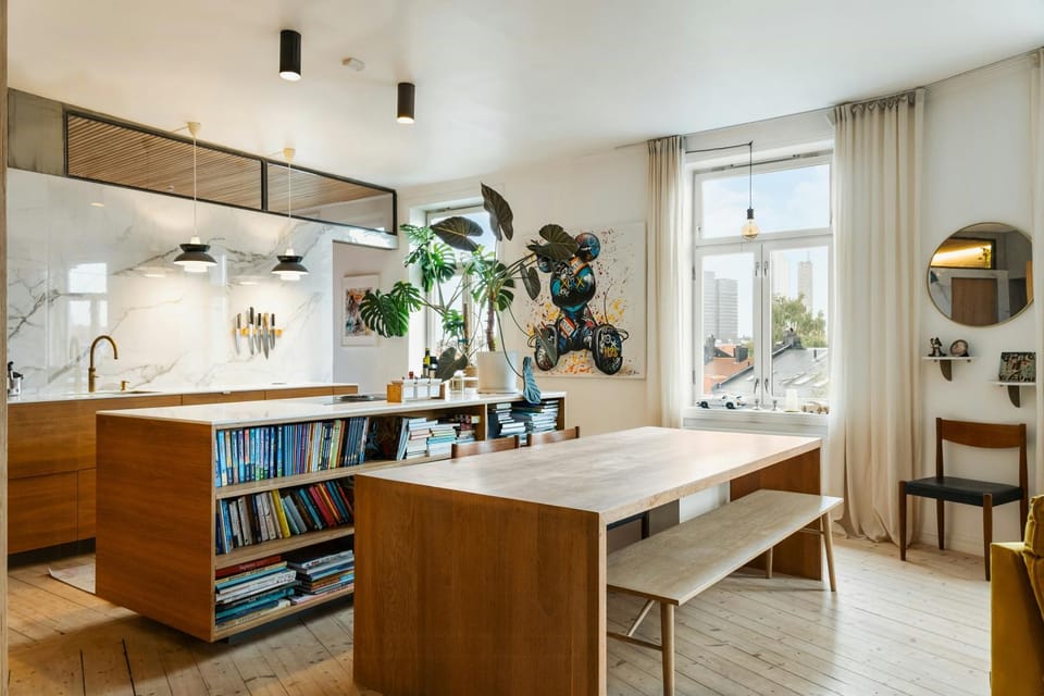 Light apartment with rooftop views in Toyen Apartment in Oslo