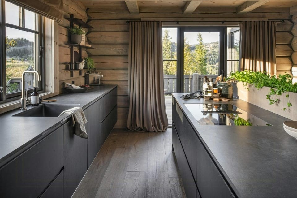 Timber cabin with ski slope and sauna Cabin in Innlandet