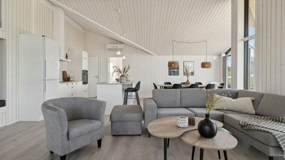 Newly built house with sauna near beach on Mon House in Stege