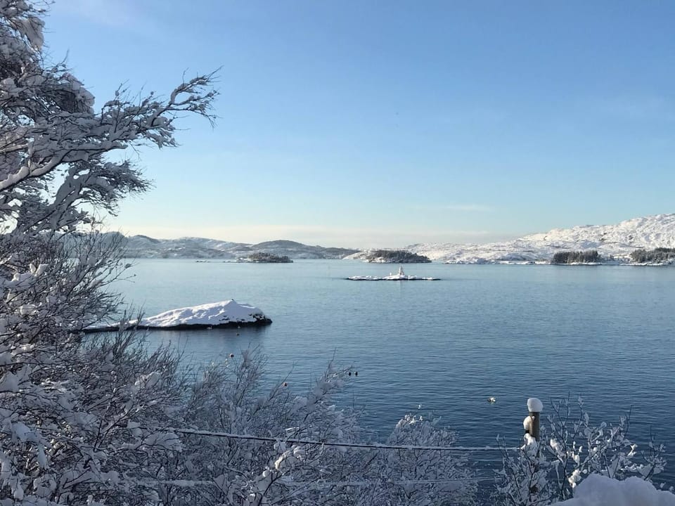 Sea house with private dock near Bergen Flesland Villa in Bergen