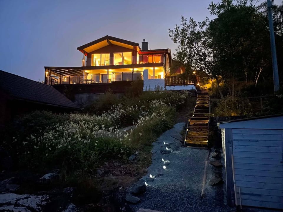 Sea house with private dock near Bergen Flesland Villa in Bergen