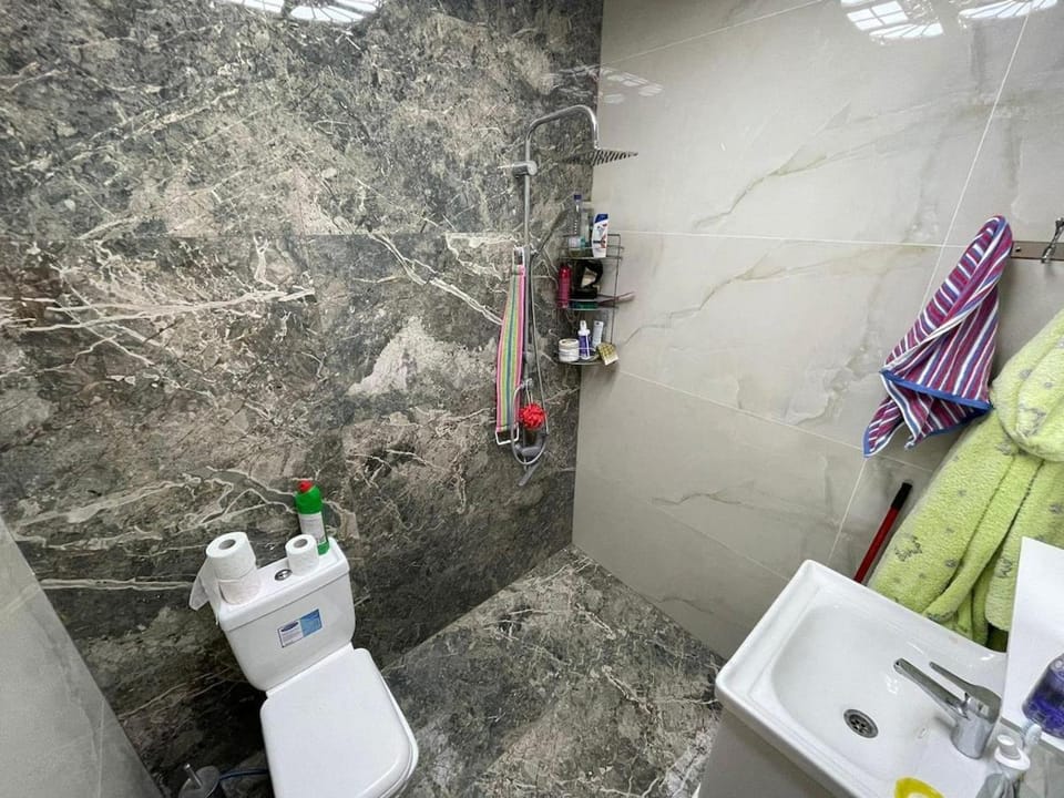 Shower, Toilet, Bathroom, towels