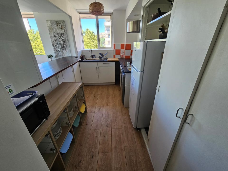 Kitchen or kitchenette, dishwasher, minibar, stove