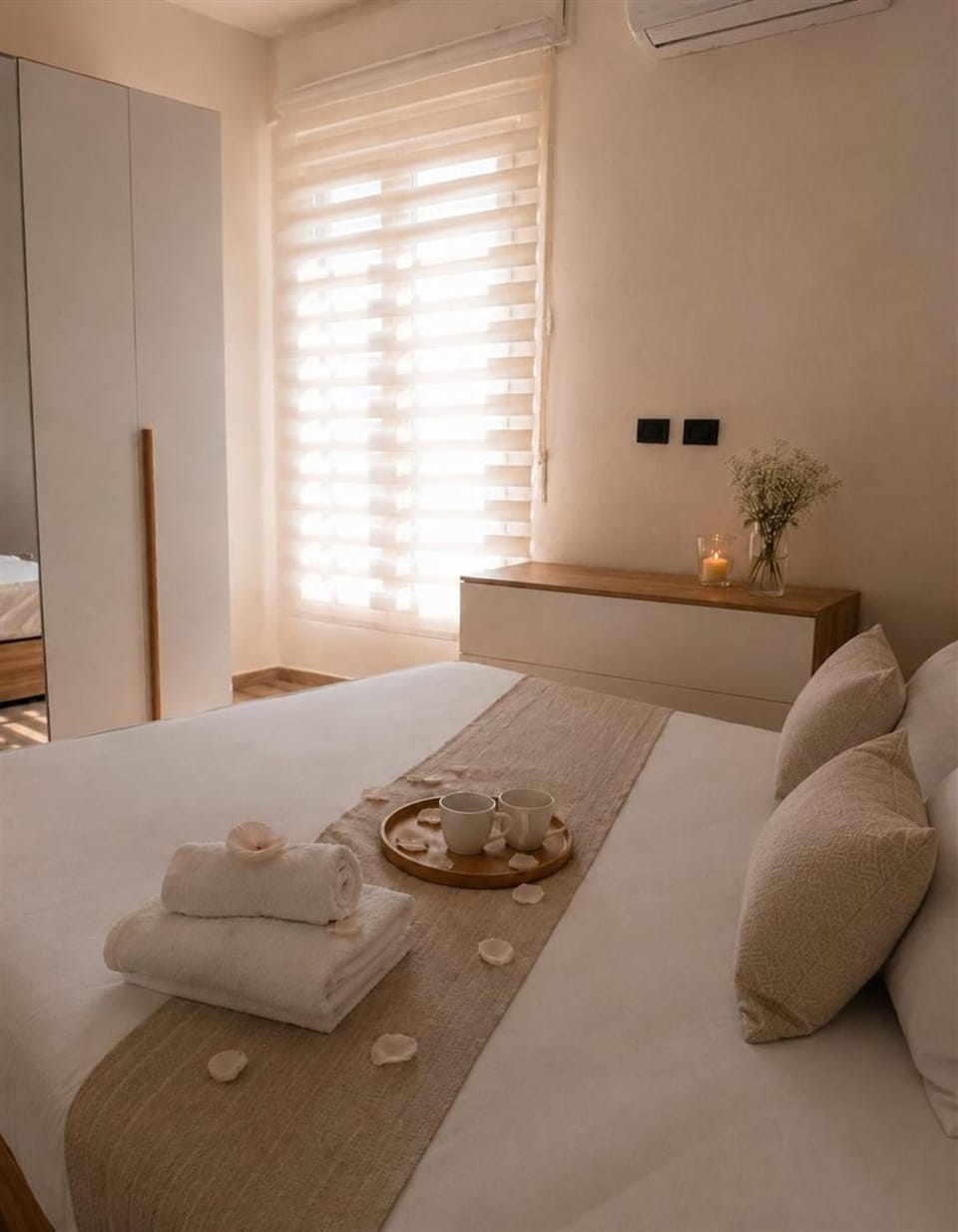 Bedroom, air conditioner
